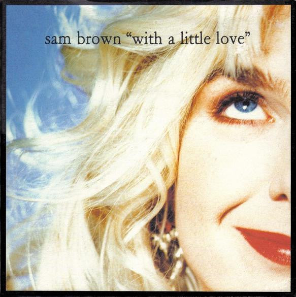 Sam Brown - With A Little Love - Used Vinyl Record 7" image 5