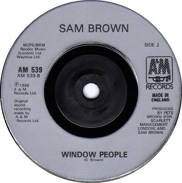 Sam Brown - With A Little Love - Used Vinyl Record 7" image 8