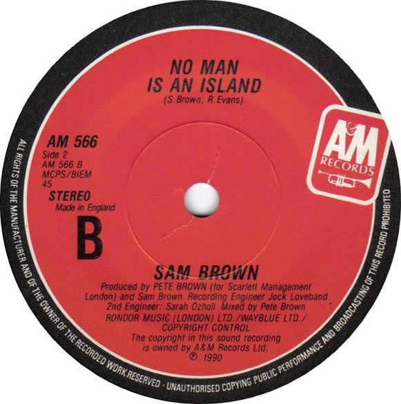 Sam Brown - Mindworks - Used Vinyl Record 7" image 8