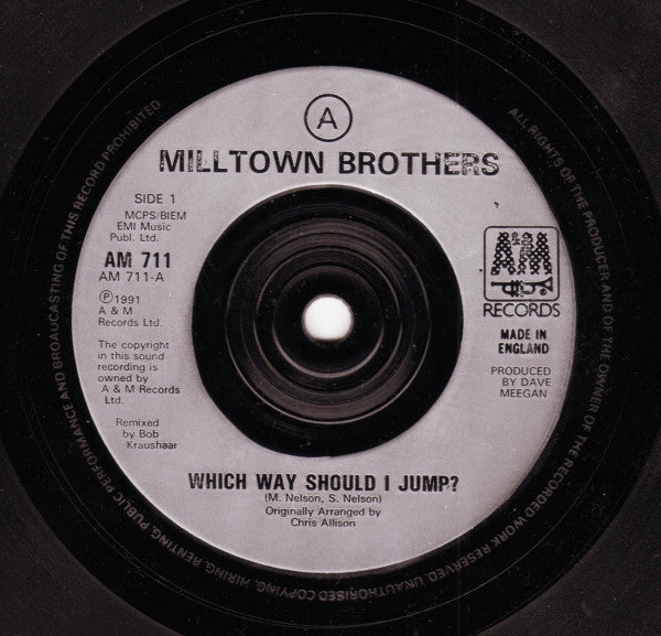 Milltown Brothers - Which Way Should I Jump? - Used Vinyl Record 7" image 7