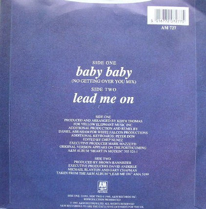 Amy Grant - Baby Baby - Used Vinyl Record 7" image 2