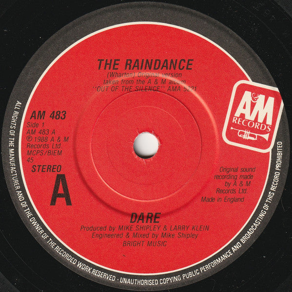 Dare - Raindance - Used Vinyl Record 7" image 3
