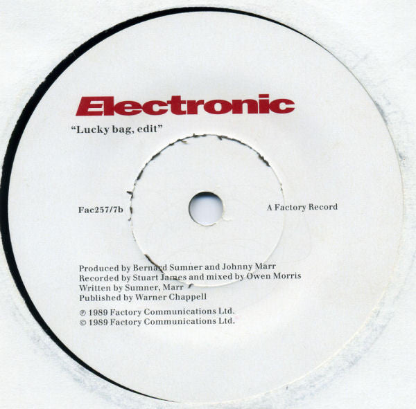 Electronic - Getting Away With It - Used Vinyl Record 7" image 4