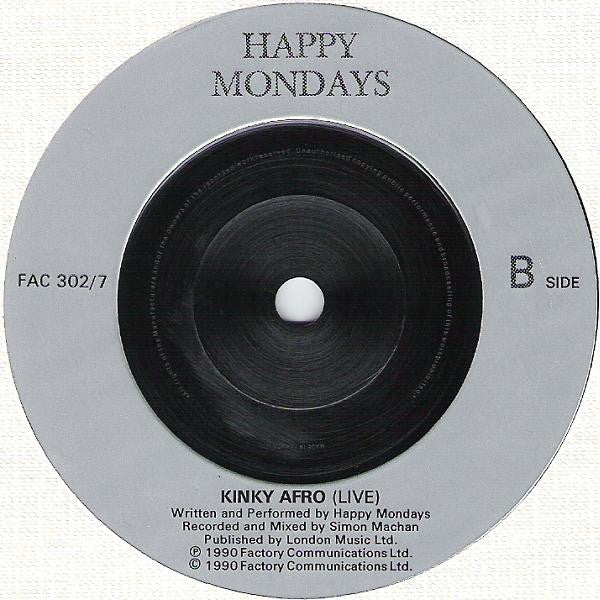 Happy Mondays - Kinky Afro - Used Vinyl Record 7" image 4