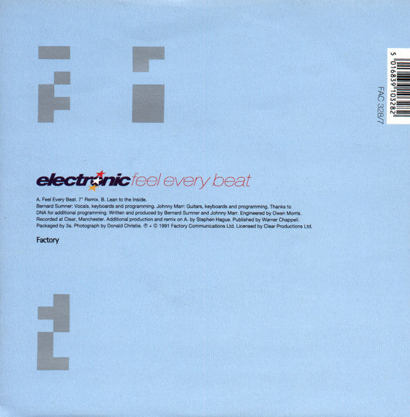 Electronic - Feel Every Beat - Used Vinyl Record 7" image 1