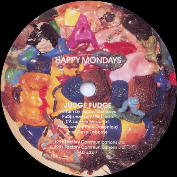 Happy Mondays - Judge Fudge - Used Vinyl Record 7" image 3