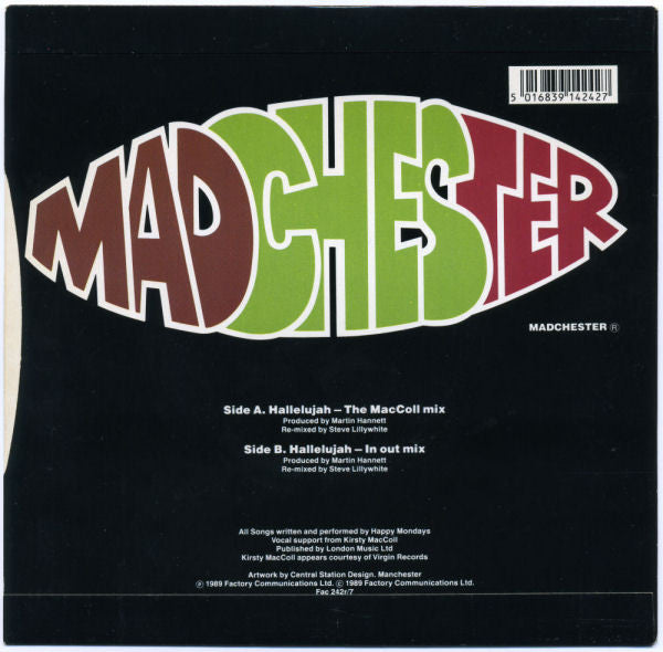 Happy Mondays - Madchester Rave On - Used Vinyl Record 7" image 2