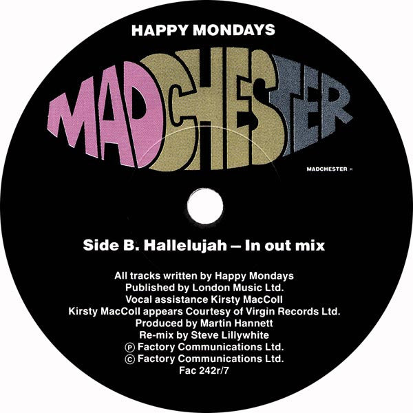 Happy Mondays - Madchester Rave On - Used Vinyl Record 7" image 4