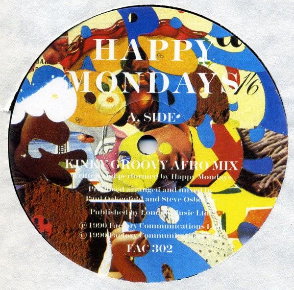 Happy Mondays - Kinky Groovy Afro - Used Vinyl Record 12" image 3