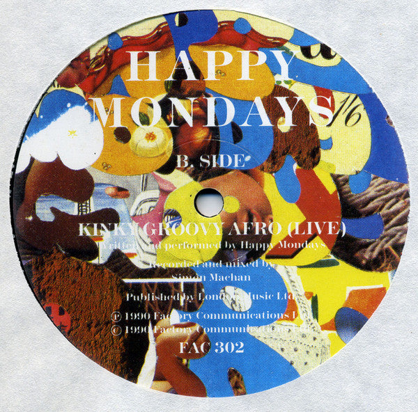 Happy Mondays - Kinky Groovy Afro - Used Vinyl Record 12" image 4