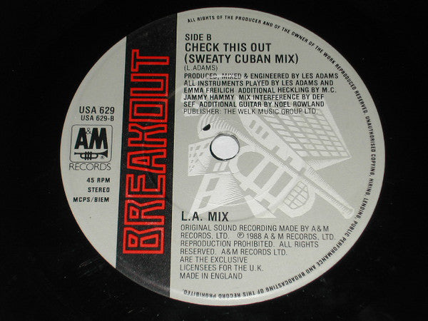 L.A. Mix - Check This Out - Used Vinyl Record 7" image 4