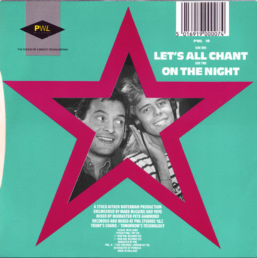 Pat & Mick - Let's All Chant - Used Vinyl Record 7" image 6