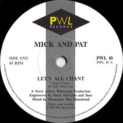 Pat & Mick - Let's All Chant - Used Vinyl Record 7" image 7