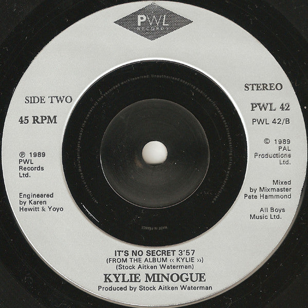 Kylie Minogue - Wouldn't Change A Thing - Used Vinyl Record 7" image 8