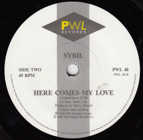 Sybil - Walk On By - Used Vinyl Record 7" image 4