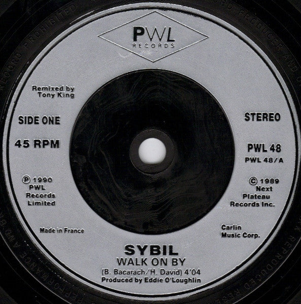 Sybil - Walk On By - Used Vinyl Record 7" image 7