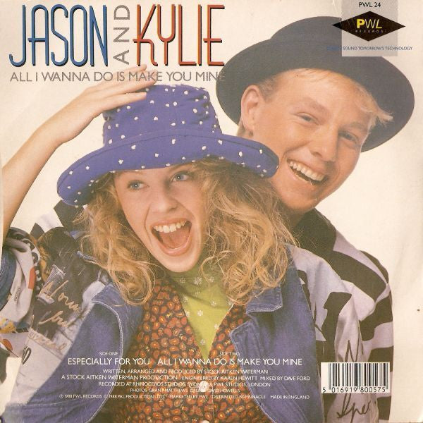 Kylie Minogue - Especially For You - Used Vinyl Record 7" image 2