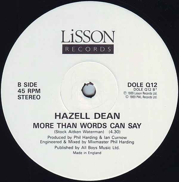 Hazell Dean - Love Pains - Used Vinyl Record 12" image 4