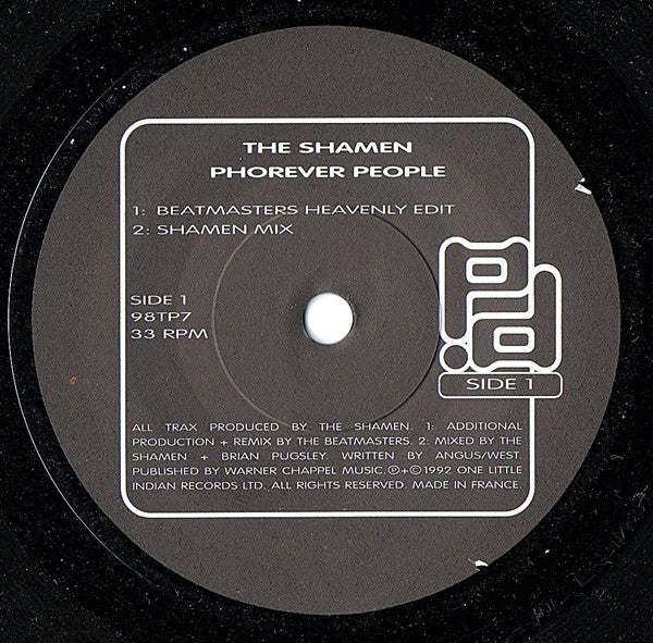 Shamen - Phorever People - Used Vinyl Record 7" image 3