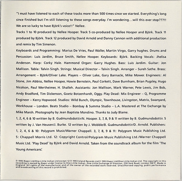 Bjork - Debut - CD image 5