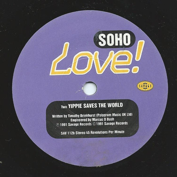 Soho - Love Generation - Used Vinyl Record 7" image 8
