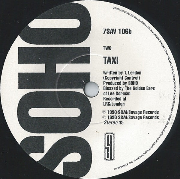 Soho - Hippychick - Used Vinyl Record 7" image 4