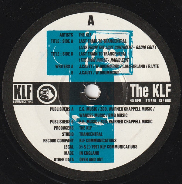 KLF - Last Train To Trancentral (Live From The Lost Continent) - Used V image 3