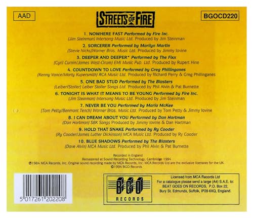 STREETS OF FIRE - VARIOUS - CD image 2