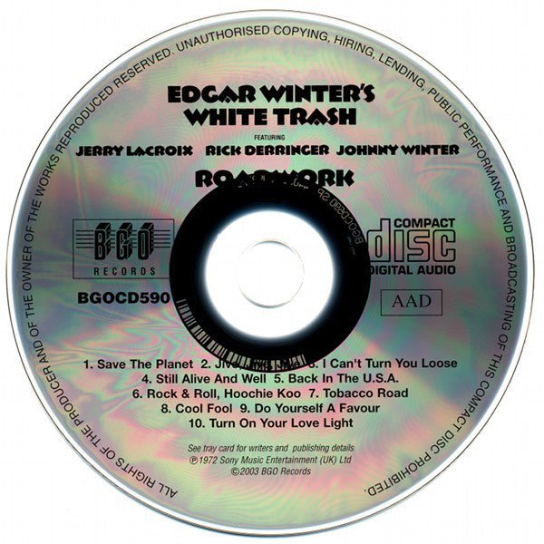 Edgar Winter's White - Roadwork - CD image 3
