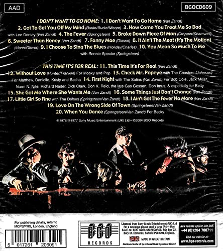 Southside Johnny & T - I Don't Want To Go Home / This Time It's For Real image 2