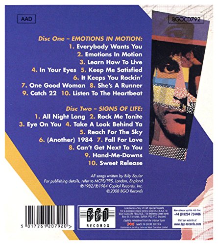 Billy Squier - Emotions In Motion / Signs Of Life - CD image 2