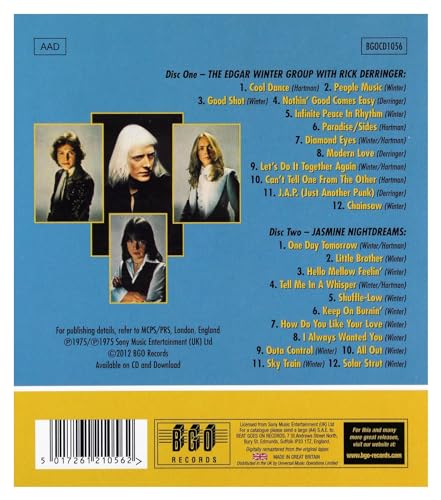 WINTER EDGAR - EDGAR WINTER GROUP W - CD image 2