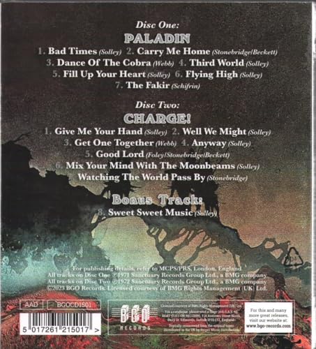 Paladin - / Charge! + bonus tracks - CD image 2