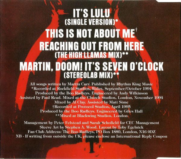 Boo Radleys - It's Lulu - Used CD image 8