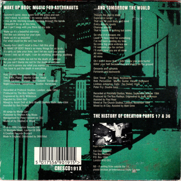 Boo Radleys - Wake Up Boo! - Used CD image 2