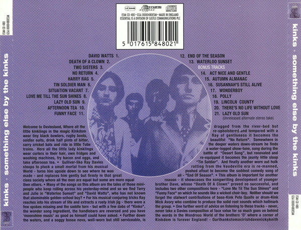Kinks - Something Else By - Used CD image 2