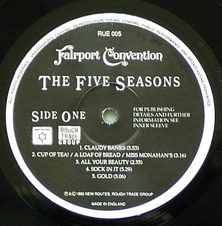 Fairport Convention - Five Seasons - Used Vinyl Record image 3