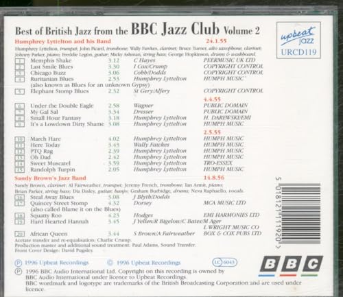 Humphrey Lyttelton A - Best Of British Jazz From The BBC Jazz Club Volum image 2