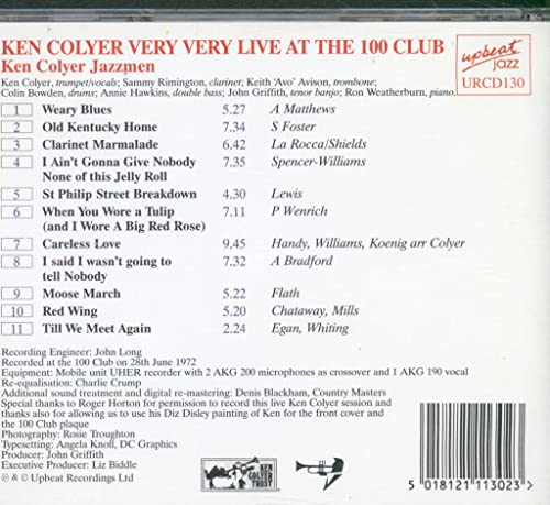 Ken Colyer - Very Very Live At The 100 Club - CD image 2
