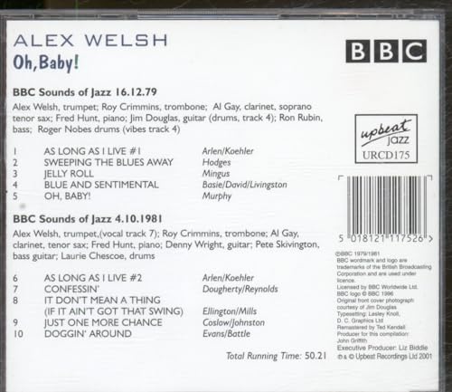 Alex Welsh - Oh Baby! - CD image 2