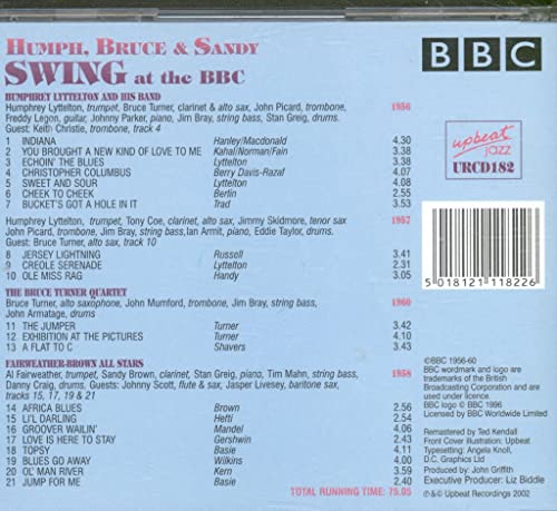 Humphrey Lyttelton a - Humph Bruce and Sandy Swing at the Bbc - CD image 2