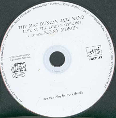 Mac Duncan Jazz Band - Live at the Lord Napier 1973 - CD image 3