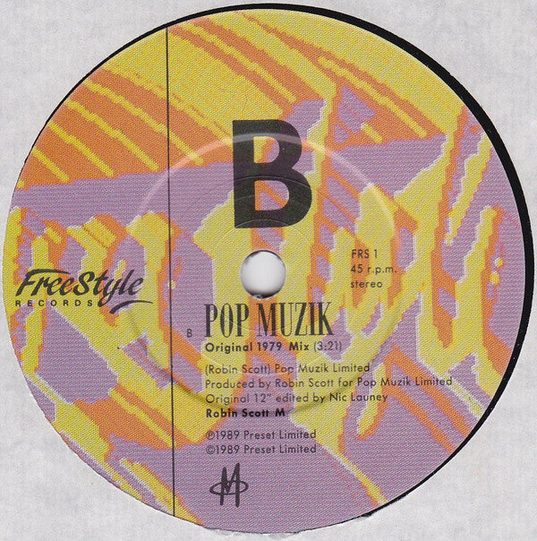M - Pop uzik The 1989 Re-ix - Used Vinyl Record 7" image 4