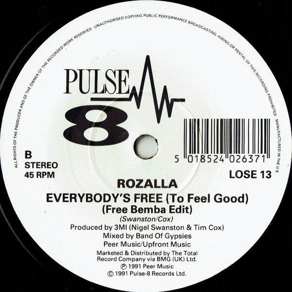 Rozalla - Everybody's Free (To Feel Good) - Used Vinyl Record 7" image 4