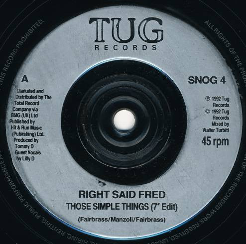 Right Said Fred - Those Simple Things / (What A Day For A) Daydream - U image 7
