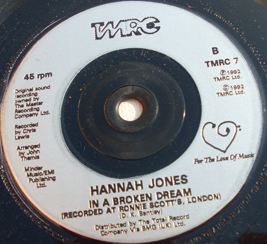 Hannah Jones - Keep It On - Used Vinyl Record 7" image 3