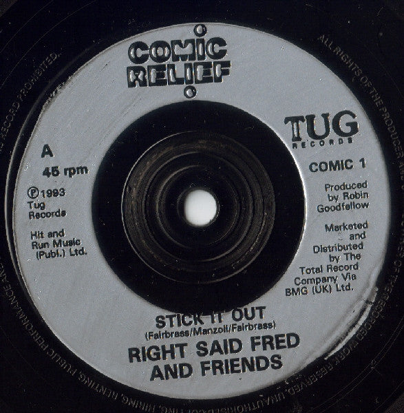 Right Said Fred - Stick It Out - Used Vinyl Record 7" image 3