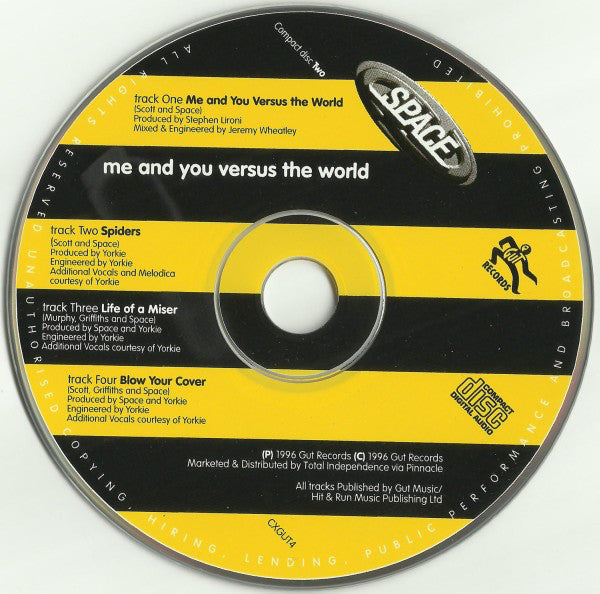 Space - Me And You Versus The World - Used CD image 4