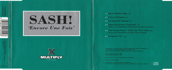 Sash! - Encore Une Fois - Used CD image 8