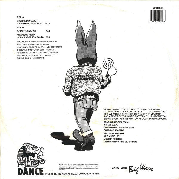 Jive Bunny And The M - That's What I Like - Used Vinyl Record 12" image 2
